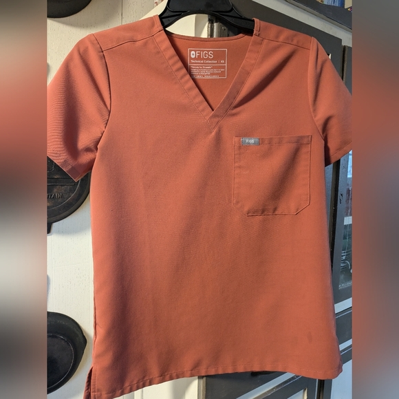 Figs Scrub Set (xs) Terracotta - Picture 2 of 4